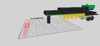 Draw Bricks Prototyp Of Rocket Trailer