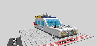 Draw Bricks - Ecto-1 (Ghostbuster 1)